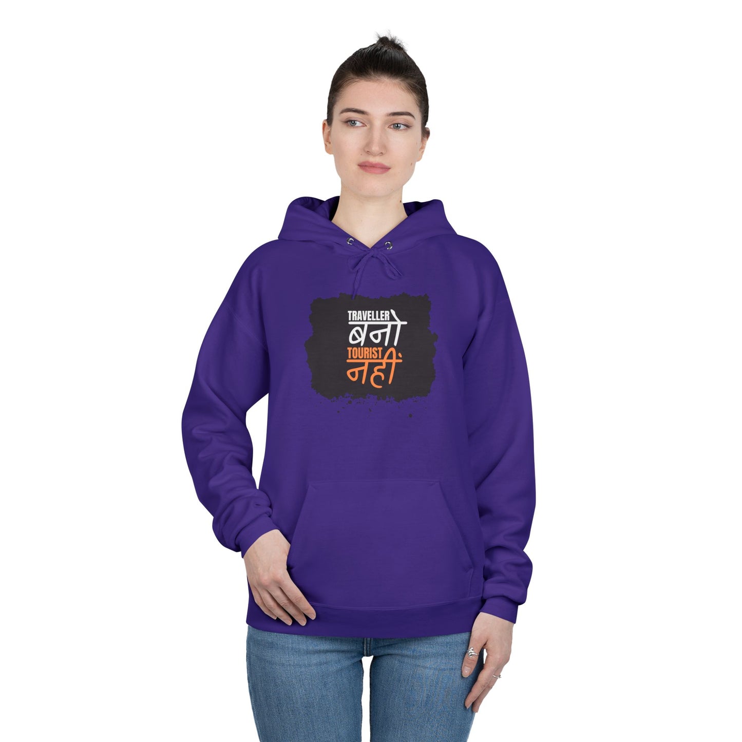 Unisex EcoSmart® Pullover Hoodie Sweatshirt - Traveller - Multi Color Variants