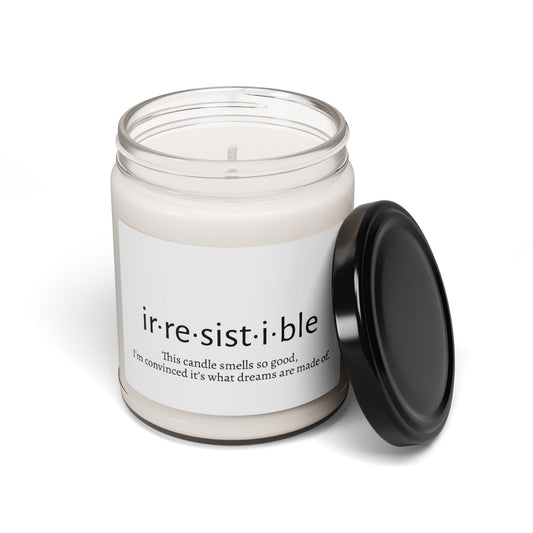 Scented Soy Candle, 9oz - Irresistible