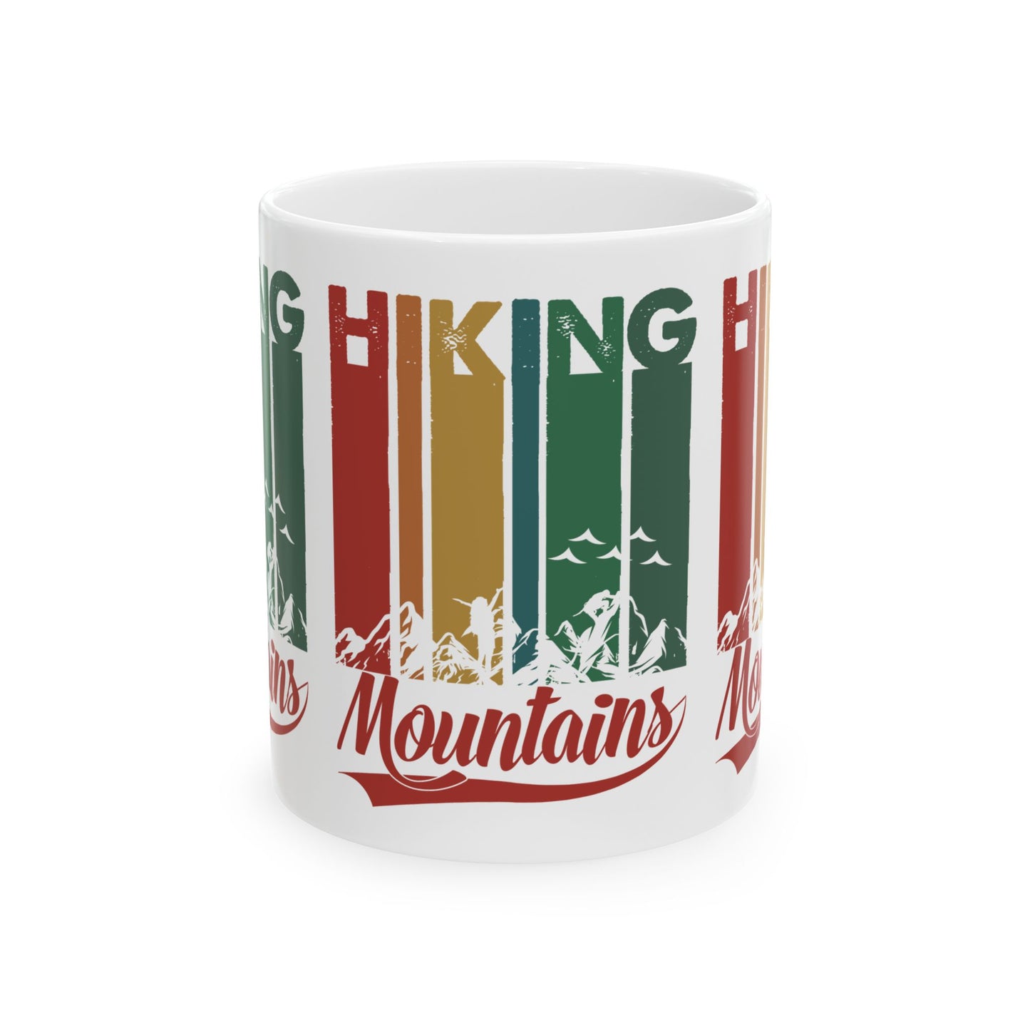 Ceramic Mug, (11oz) - Hiking