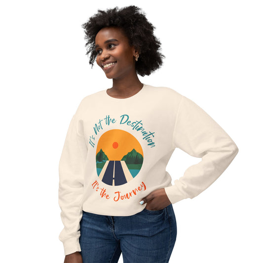 Unisex Lightweight Crewneck Sweatshirt - Journey - Multi Color Variants