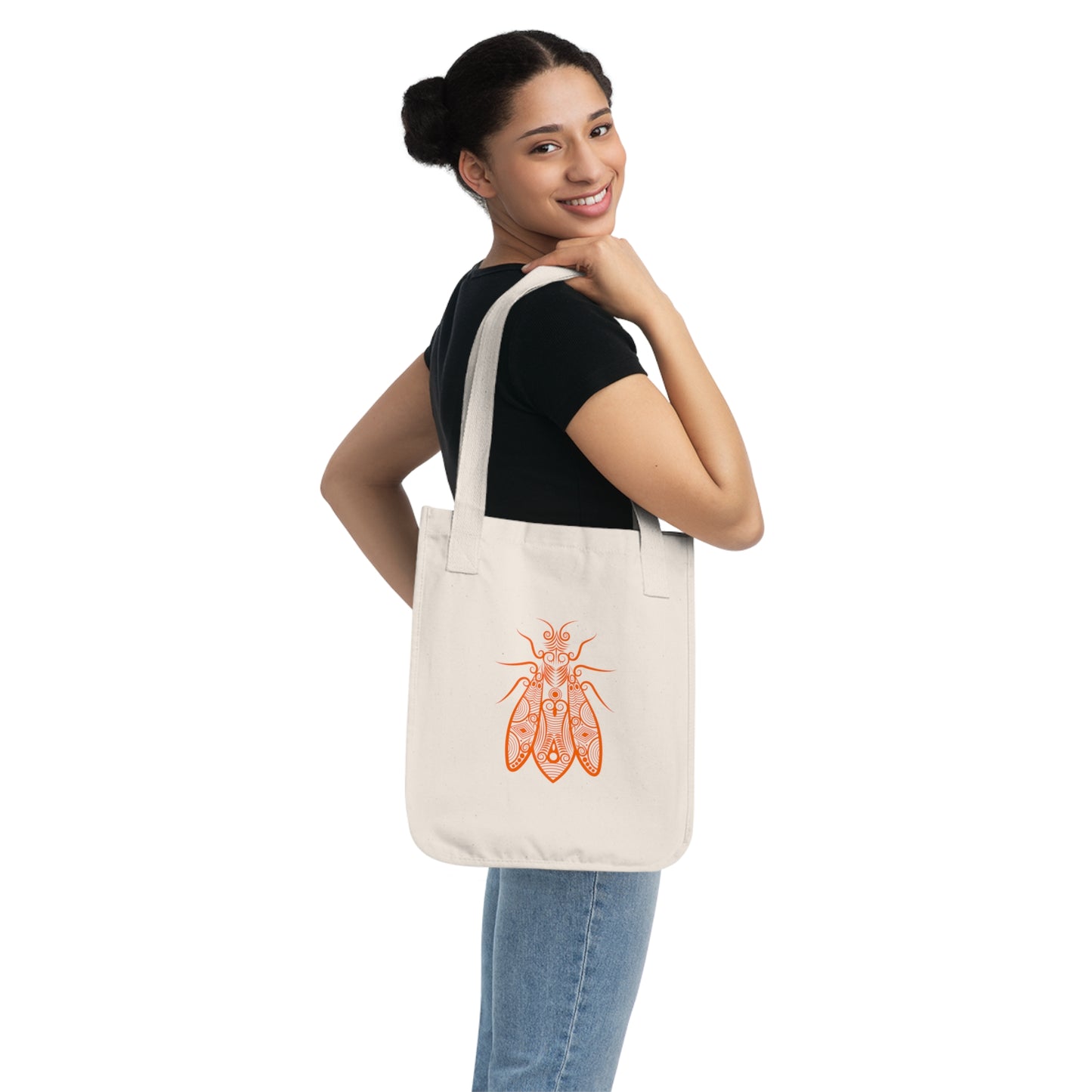 Organic Canvas Tote Bag - Moth