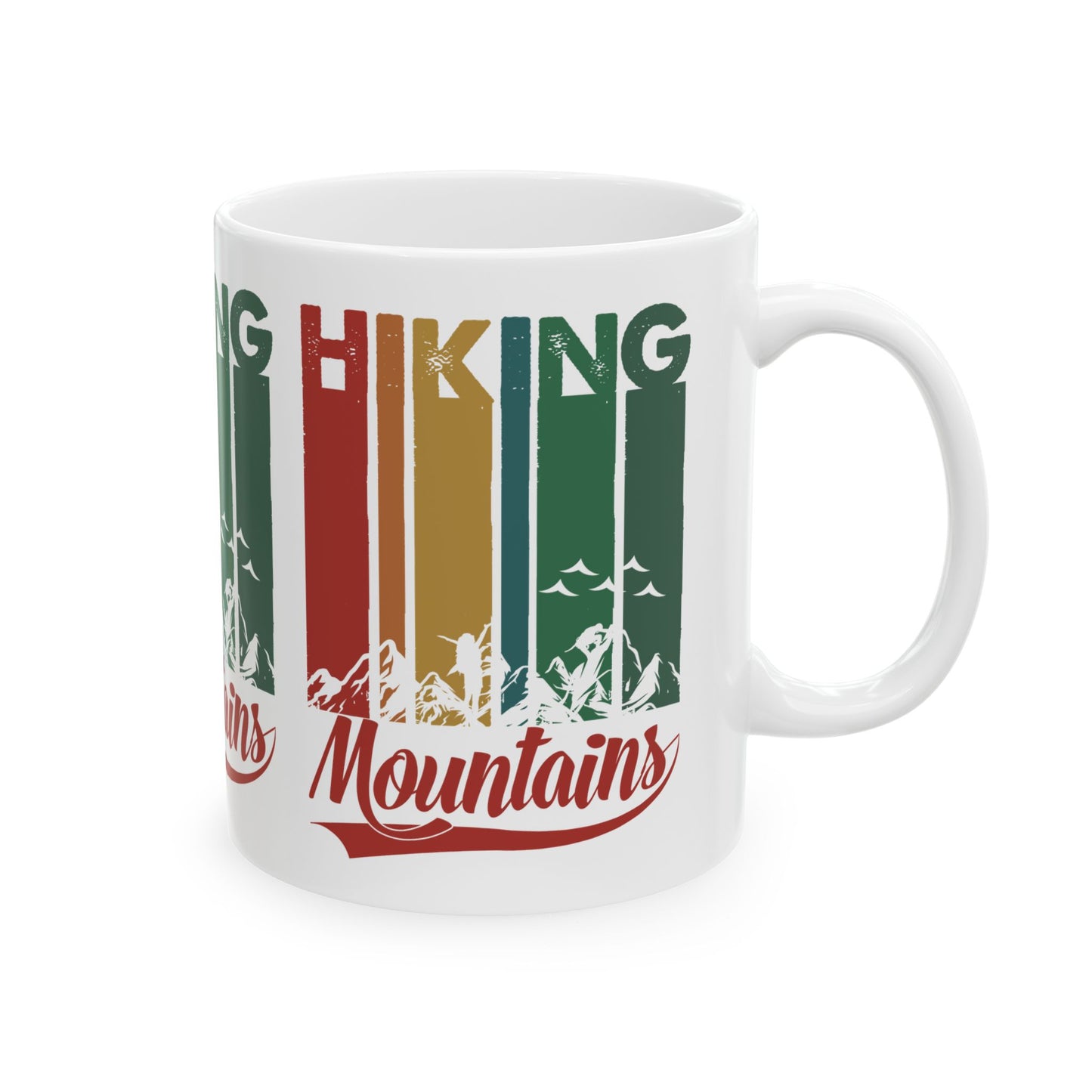 Ceramic Mug, (11oz) - Hiking