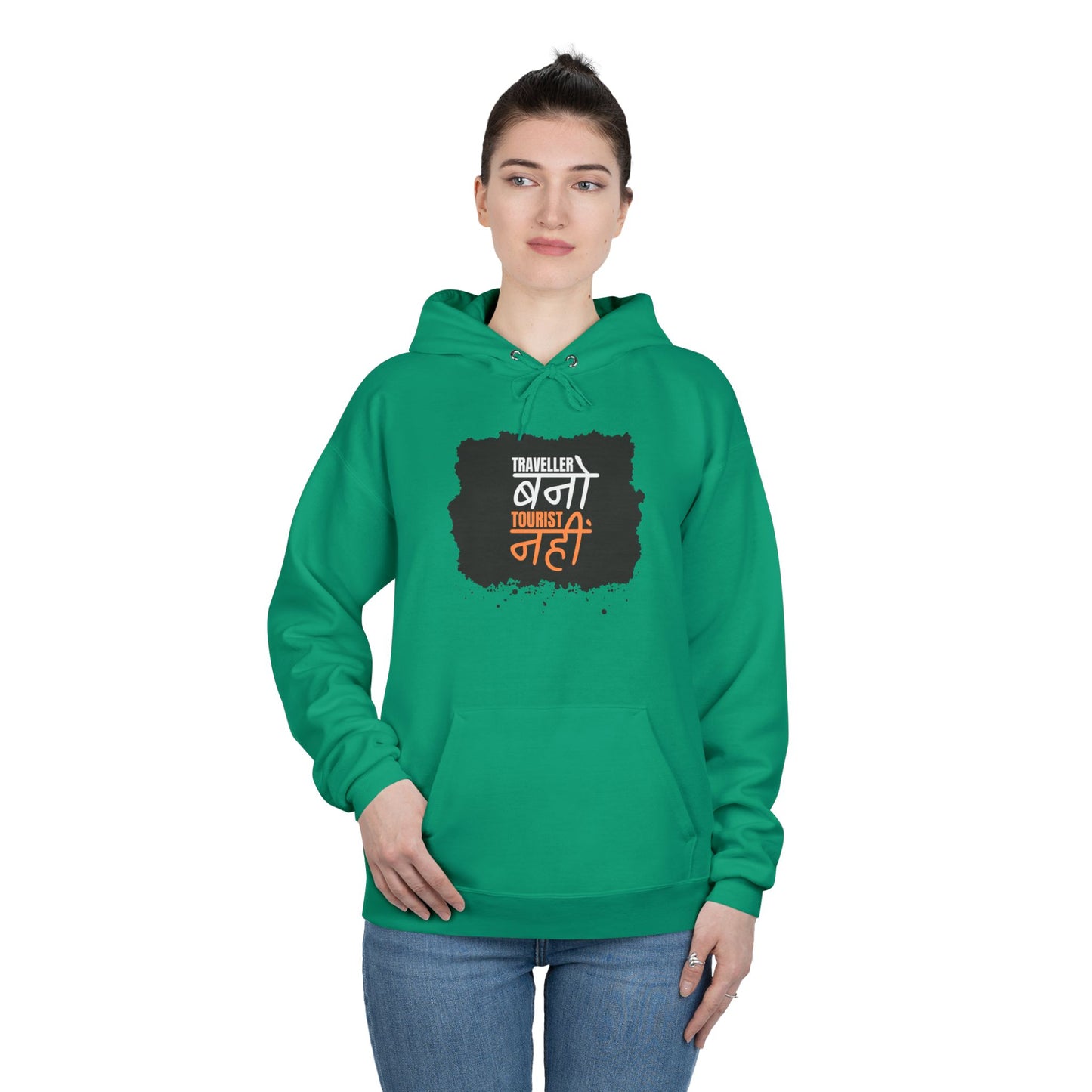 Unisex EcoSmart® Pullover Hoodie Sweatshirt - Traveller - Multi Color Variants