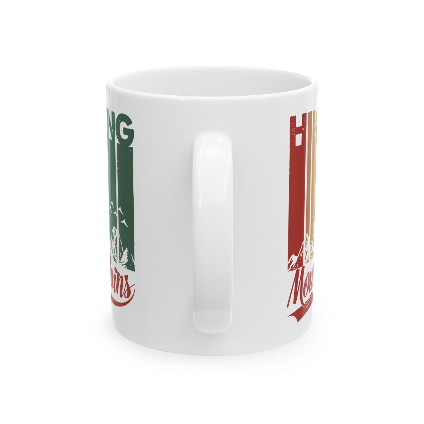 Ceramic Mug, (11oz) - Hiking