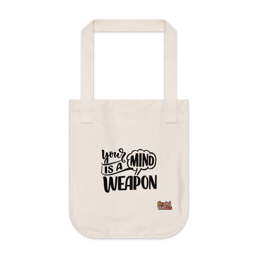 Organic Canvas Tote Bag - Mind